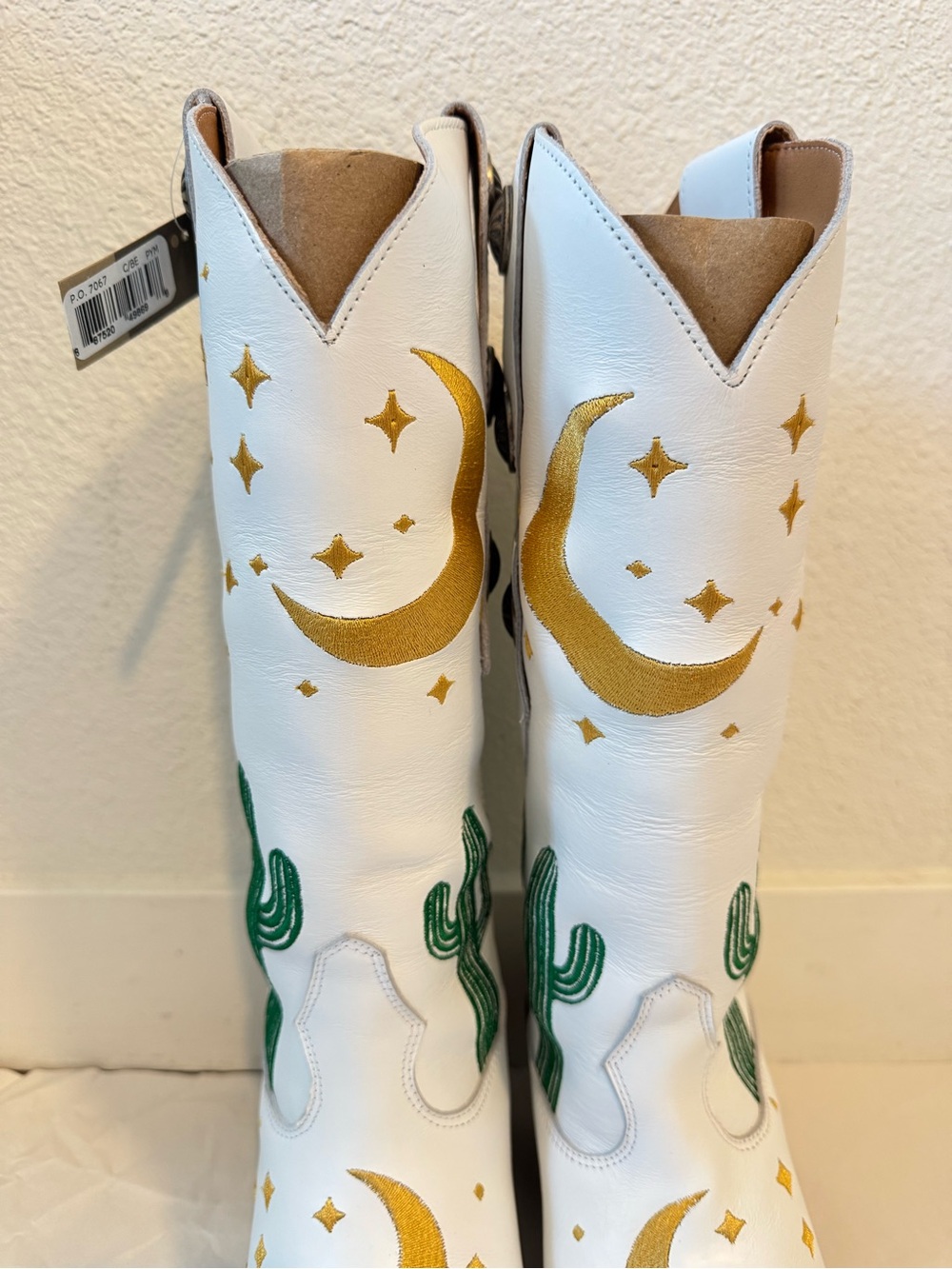 Dingo Pachita Celestial Western Boots NWT in White Size 8 - Picture 6 of 13